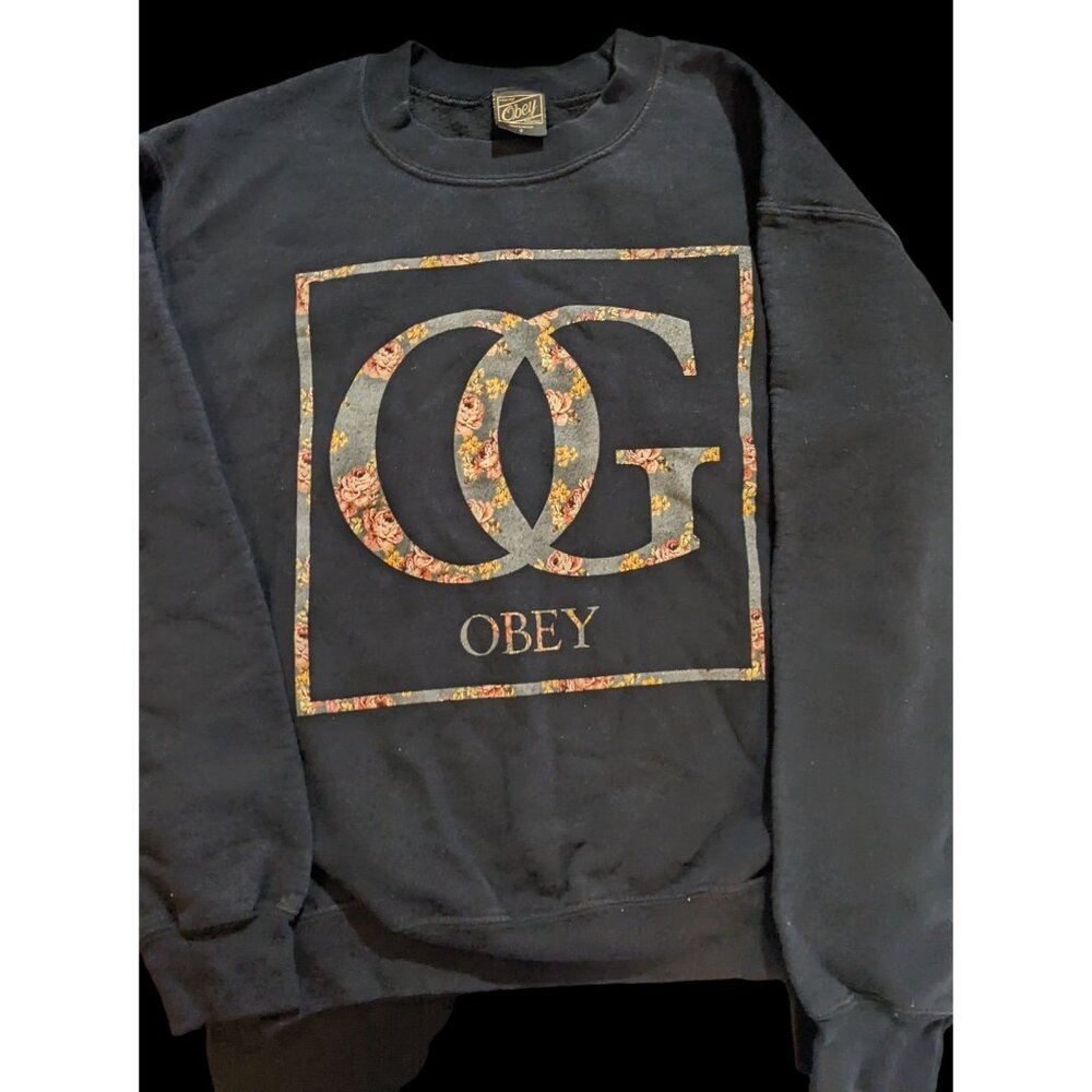 Obey OG Floral Crewneck Sweater - Picture 2 of 7